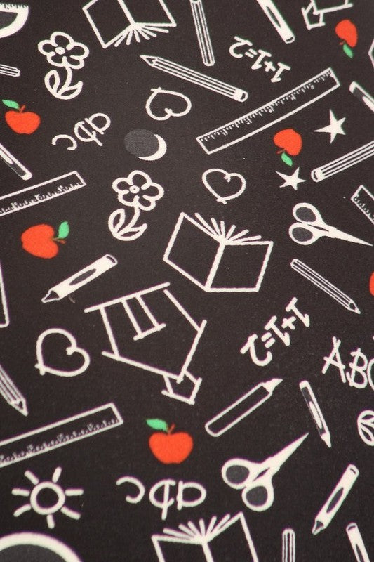 School supplies print