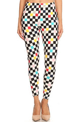 Multicolor checkered print
