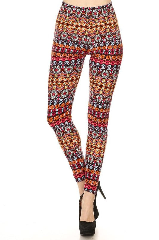 Multicolored tribal print