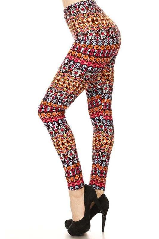 Multicolored tribal print
