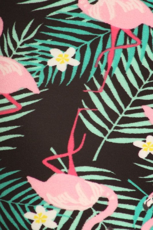 Tropical flamingo print