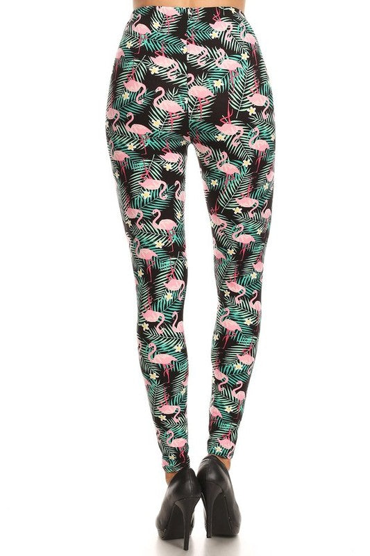 Tropical flamingo print