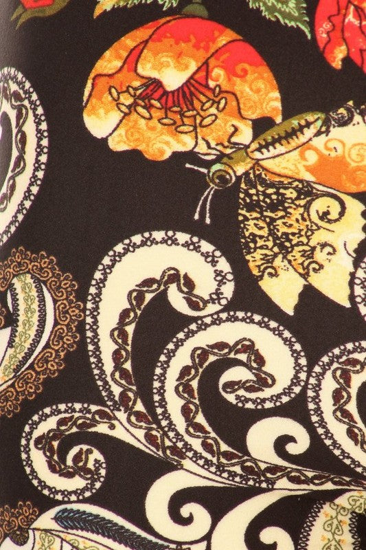 Abstract floral print