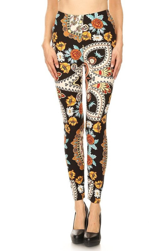 Abstract floral print