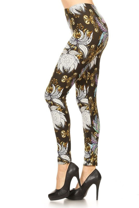 Abstract floral print