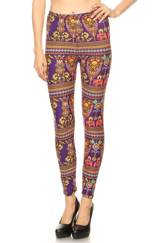 Paisley floral print