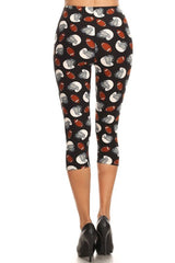 Football print Capri leggings