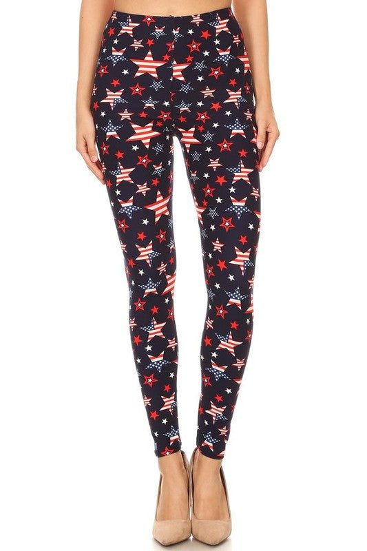 Stars and stripes leggings