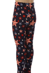 Stars and stripes high waisted leggings