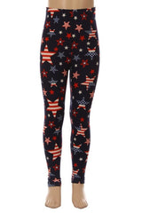 Stars and stripes high waisted leggings