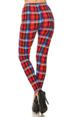 plaid leggings