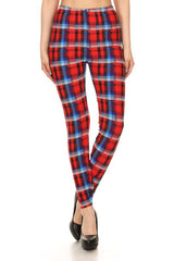 plaid leggings