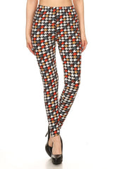 Multicolored houndstooth print