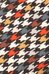 Multicolored houndstooth print