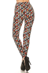 Multicolored houndstooth print