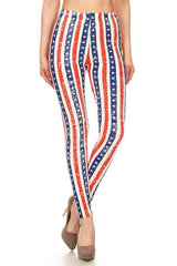 Stars and stripes print