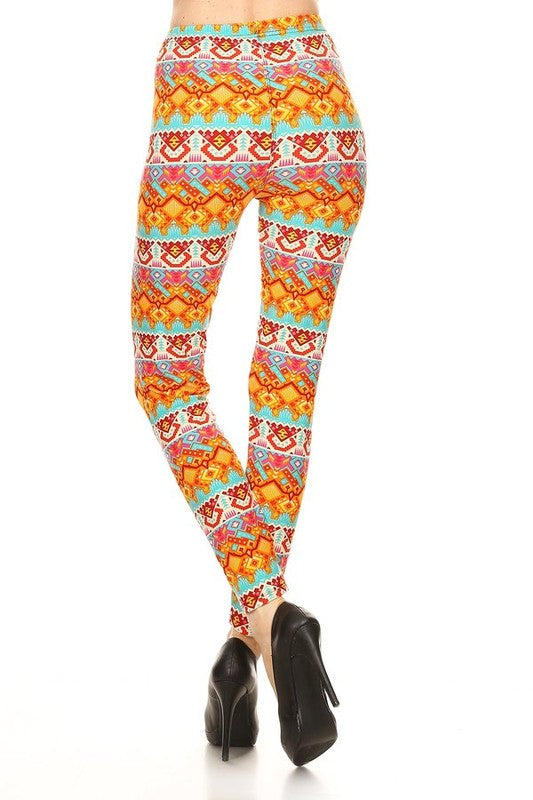 Multicolored tribal print