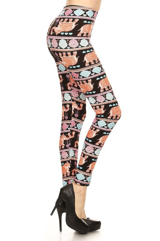 Mixed elephant print