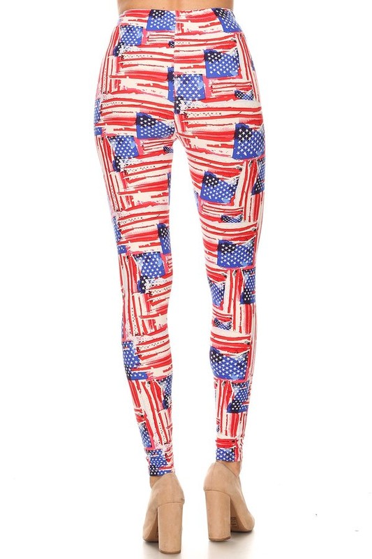 American flag print