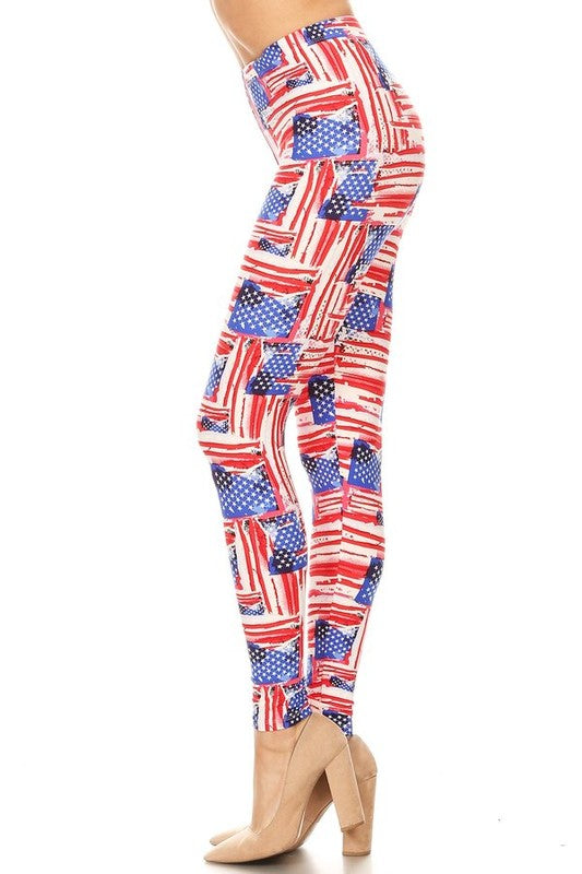 American flag print