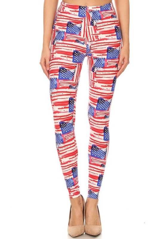 American flag print