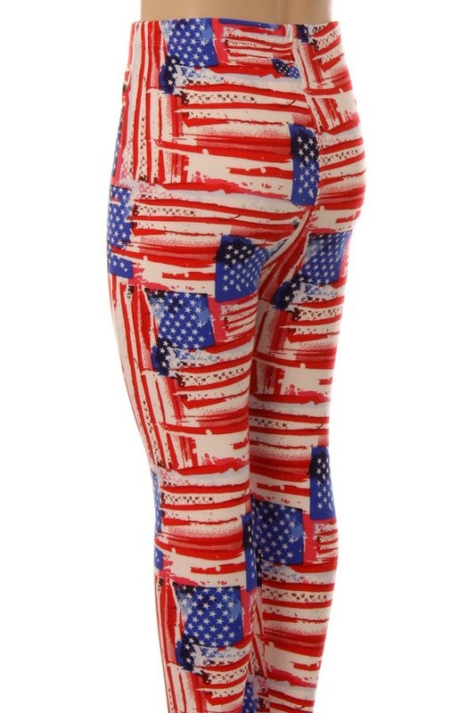 American flag print