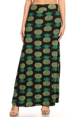 MAXI SKIRT Pineapple print