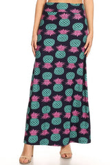 MAXI SKIRT Pineapple print