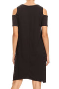 Thumbnail of shift dress with cutout shoulders