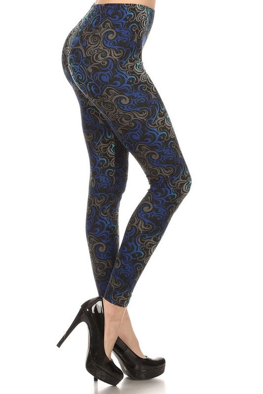 Graphic print pattern leggings