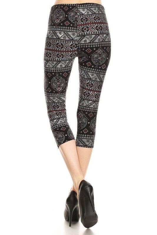 Mixed paisley print CAPRI