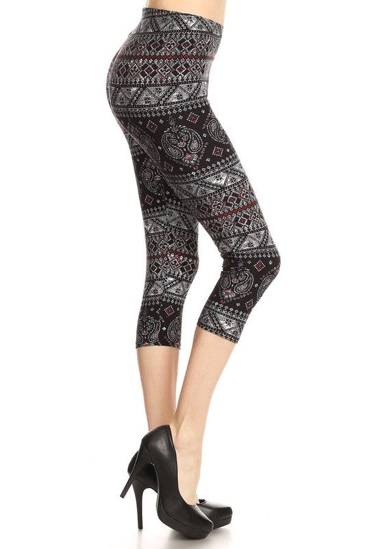 Mixed paisley print CAPRI