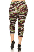 Thumbnail of plus Camo print capri