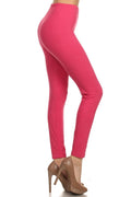 Thumbnail of High rise, solid leggings