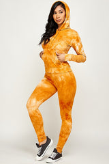 TIE DYE PRINT HOODIE SETS