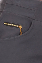 Solid color, slim fit, high waist pants