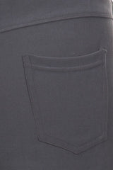 Solid color, slim fit, high waist pants