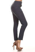 Thumbnail of Solid color, slim fit, high waist pants