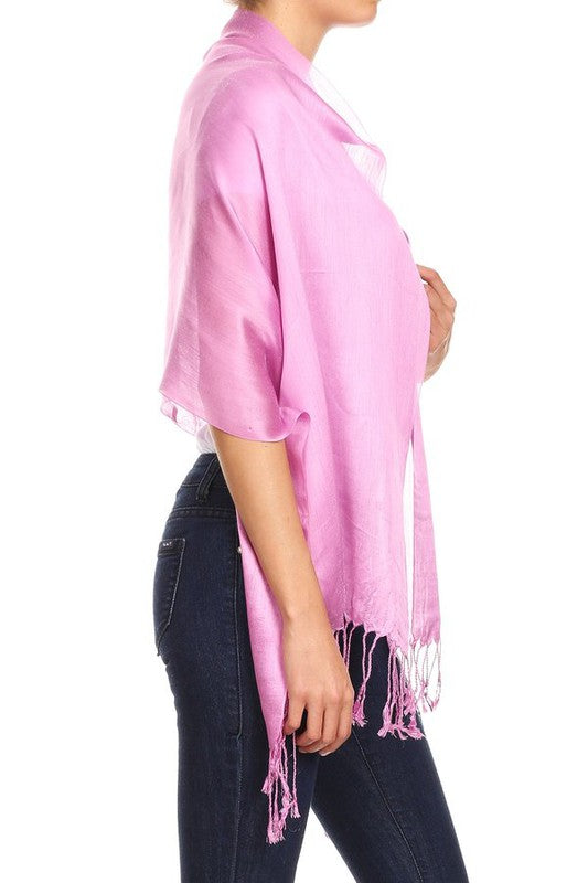 Solid sheer scarf