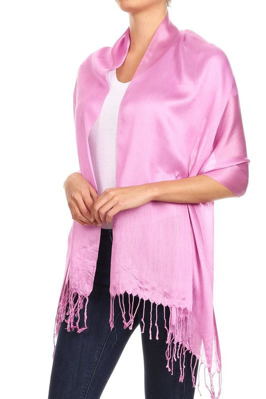 Solid sheer scarf