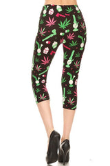 Cannabis high waist capri