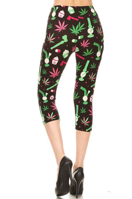 Cannabis high waist capri