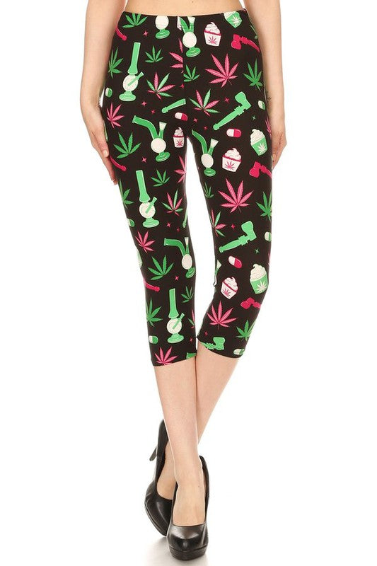 Cannabis high waist capri