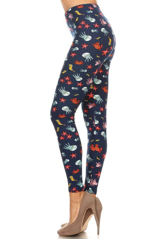 Ocean creatures print