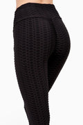 Thumbnail of Textured high waisted leggings with cropped hem