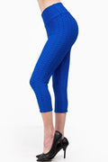 Thumbnail of Textured high waisted leggings with cropped hem