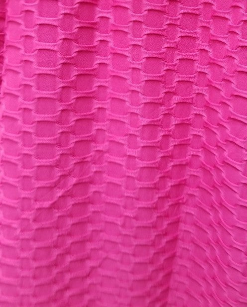 Textured high waisted leggings with cropped hem