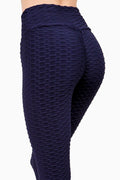 Thumbnail of Textured high waisted leggings with cropped hem
