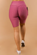 Thumbnail of BUTT LIFT TEXTURED  BIKER SHORT