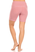 Thumbnail of Solid active shorts with high waist
